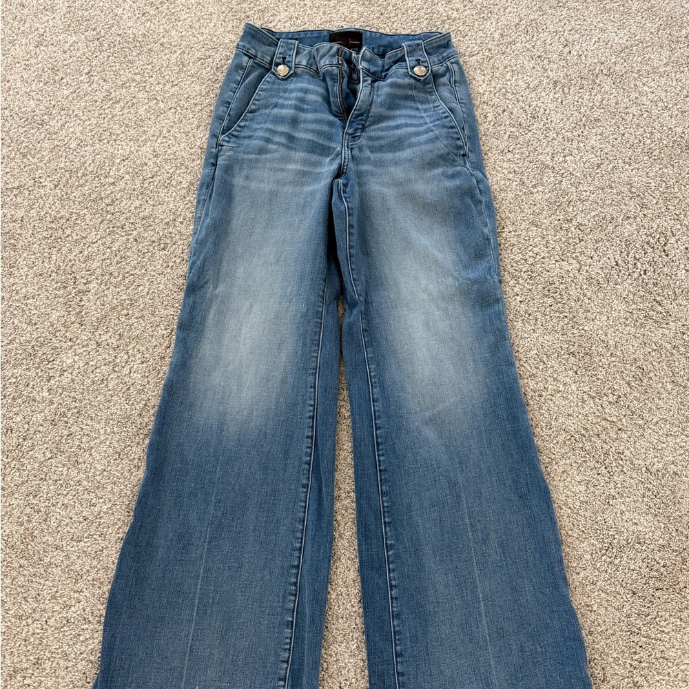 White House Black Market Trouser Classic Blue Women's Jeans 10 Long Tall